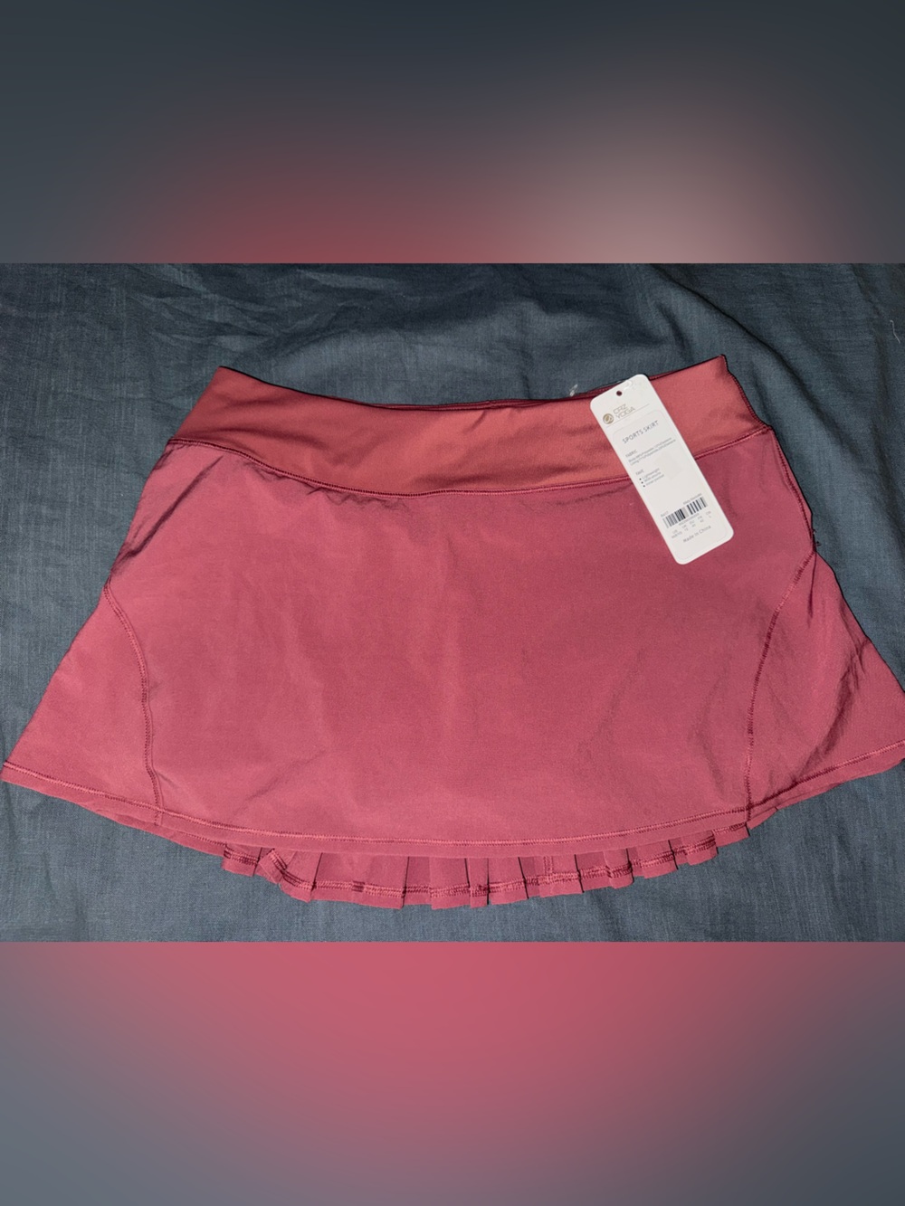 CRZ YOGA Mauve Athletic Skort with Pleated Hem